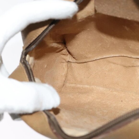 GUCCI GG Supreme Web Sherry Line Bag PVC Beige Gold 68 02 004 Auth bs25484 - Picture 12 of 16